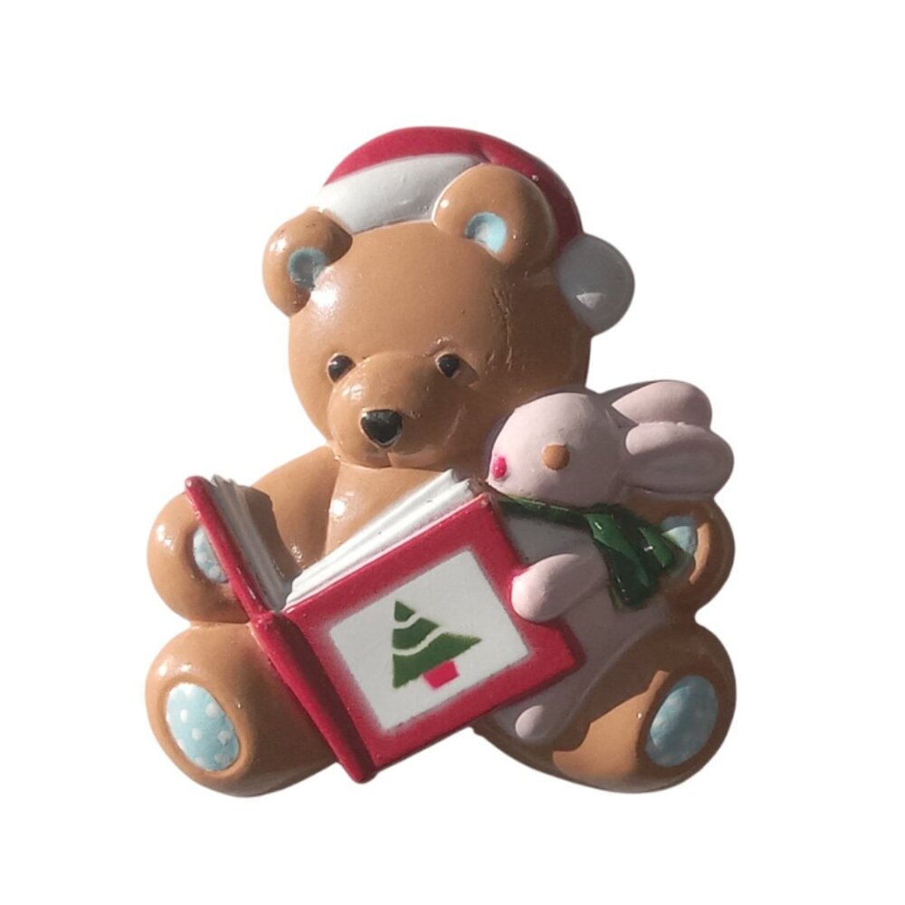 🎯 10 for $10 / Vintage Bear with Bunny Magnet - Picture 3 of 6